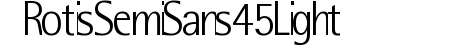 RotisSemiSans45-Light preview