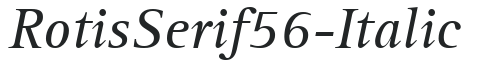 RotisSerif56-Italic preview