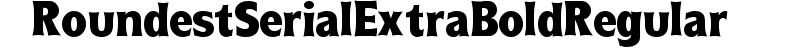 Roundest-Serial-ExtraBold-Regular preview