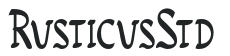 RusticusStd letters preview