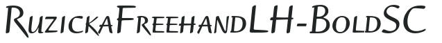 RuzickaFreehandLH-BoldSC preview
