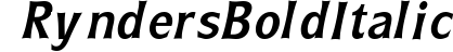 Rynders Bold Italic preview