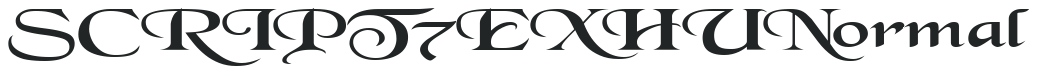 SCRIPT7 EX HU Normal letters preview
