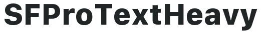 SF Pro Text Heavy preview