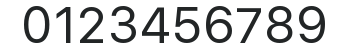 SF Pro Text Regular numbers preview