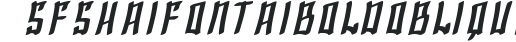 SF Shai Fontai Bold Oblique preview