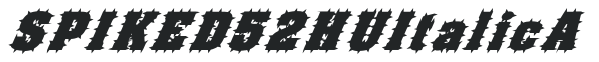 SPIKED52 HU Italic A preview