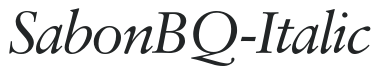 SabonBQ-Italic preview