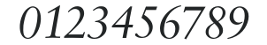 SabonBQ-Italic numbers preview
