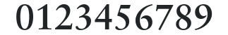 SabonGreek-Bold numbers preview