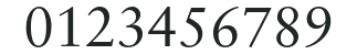SabonGreek-Roman numbers preview