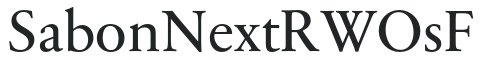 SabonNext RW OsF preview
