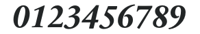 SabonNext RW Reg Bold Italic numbers preview