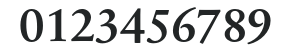SabonNext RW RegDemi Bold numbers preview