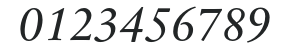 SabonNext RW RegDemi Italic numbers preview