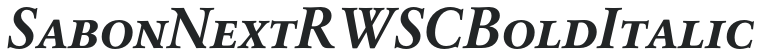 SabonNext RW SC Bold Italic preview