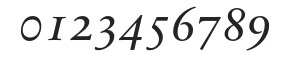 SabonNext RW SCDemi Italic numbers preview