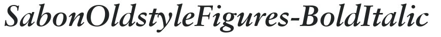 SabonOldstyleFigures-Bold Italic preview
