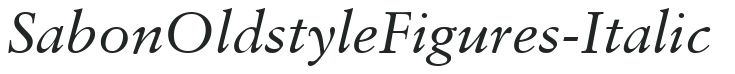 SabonOldstyleFigures-Italic preview