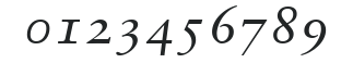 SabonOldstyleFigures-Italic numbers preview
