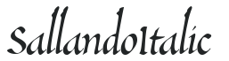 SallandoItalic preview