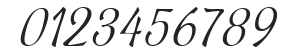 Sallwey Linotype Script numbers preview