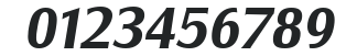 Salzburg-Serial-BoldItalic numbers preview