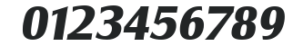 Salzburg-Serial-ExtraBold-RegularItalic numbers preview