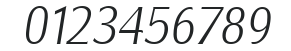 Salzburg-Serial-ExtraLight-RegularItalic numbers preview