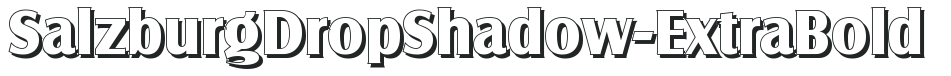 SalzburgDropShadow-ExtraBold preview