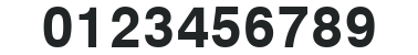 SansMono Bold numbers preview