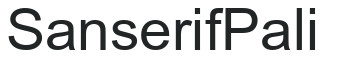 Sanserif Pali preview