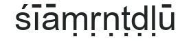 Sanserif Pali numbers preview