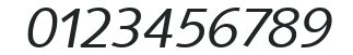 Saxony-Serial-RegularItalic numbers preview