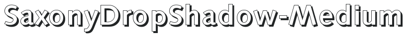 SaxonyDropShadow-Medium preview