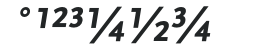 ScalaSans-BoldExpSCItalic numbers preview