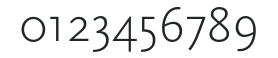 ScalaSans-Light numbers preview