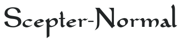Scepter-Normal letters preview