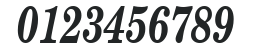 SchoolbookCond Bold Italic numbers preview