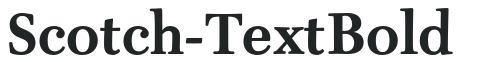 Scotch-TextBold letters preview