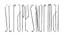 Scrapes Normal letters preview