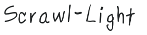 Scrawl-Light letters preview