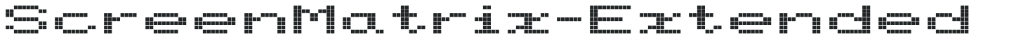 ScreenMatrix-Extended letters preview
