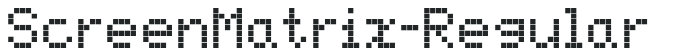 ScreenMatrix-Regular letters preview