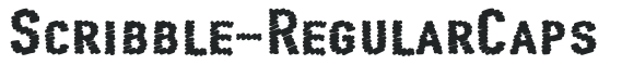 Scribble-RegularCaps letters preview
