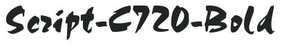 Script-C720-Bold letters preview