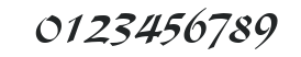 Script-D730-Regular numbers preview