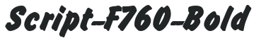 Script-F760-Bold preview