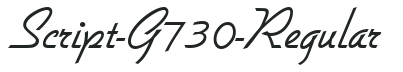 Script-G730-Regular letters preview
