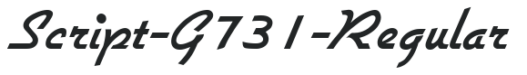 Script-G731-Regular preview